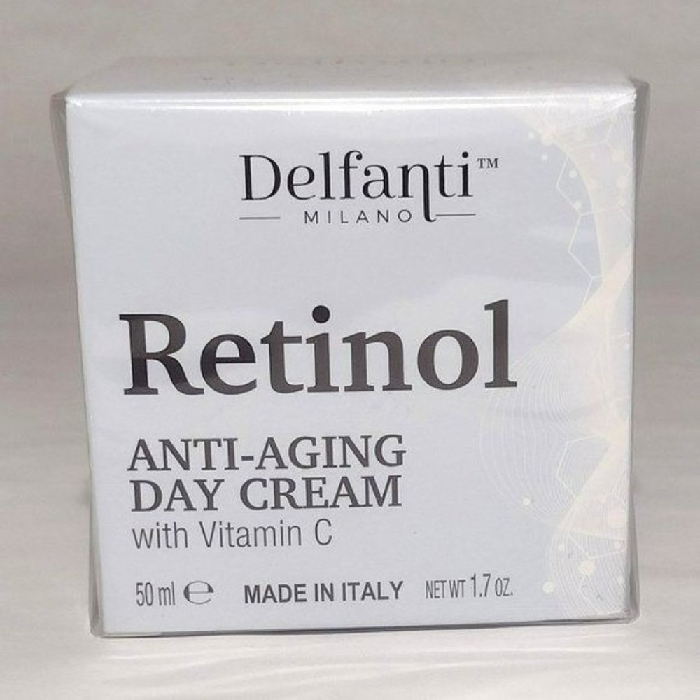 Anti-Aging Day Cream with Vitamin C  1.7 fl oz Delfanti RETINOL Milano
